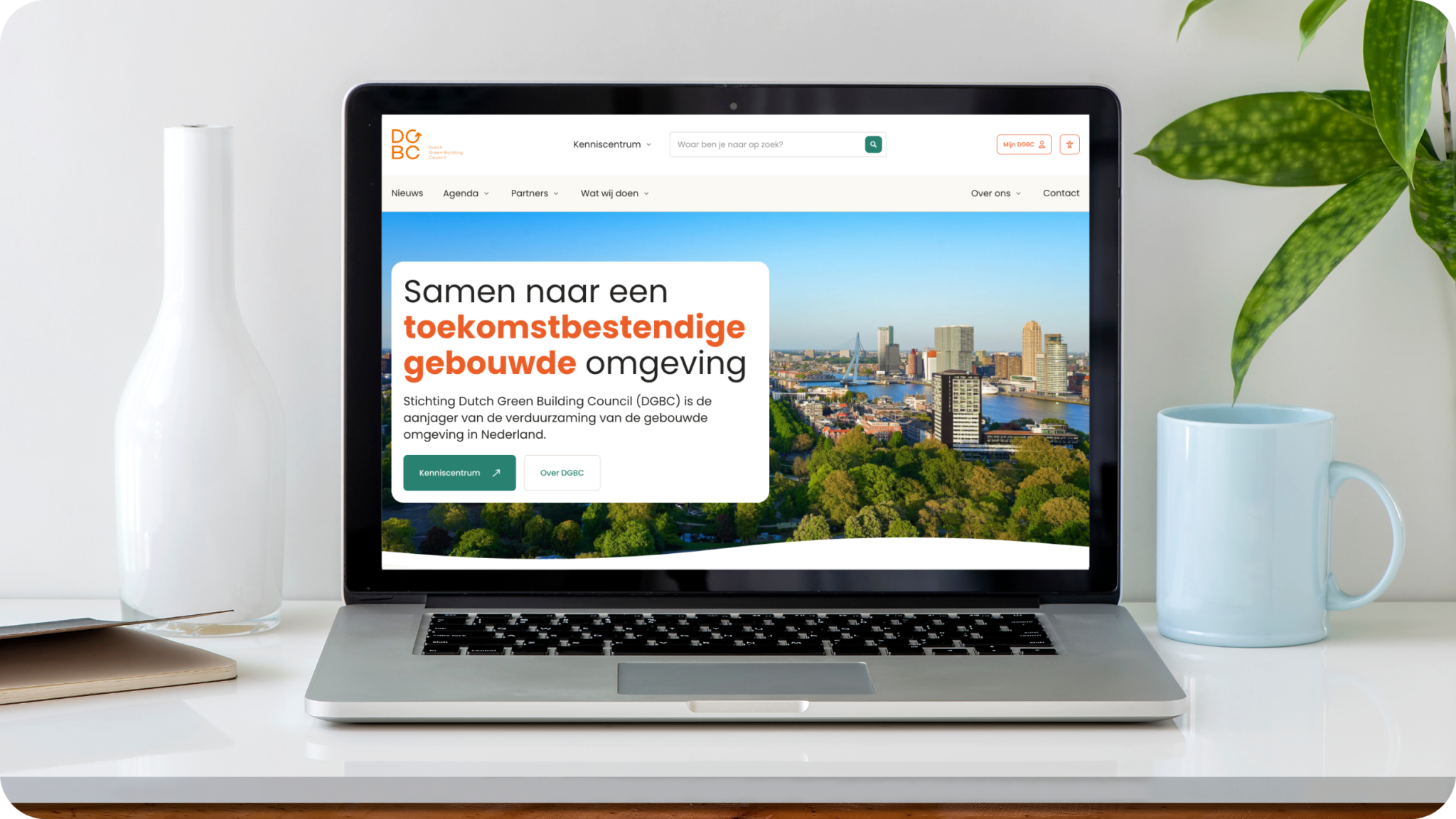 DGBC nieuwe website mock-up